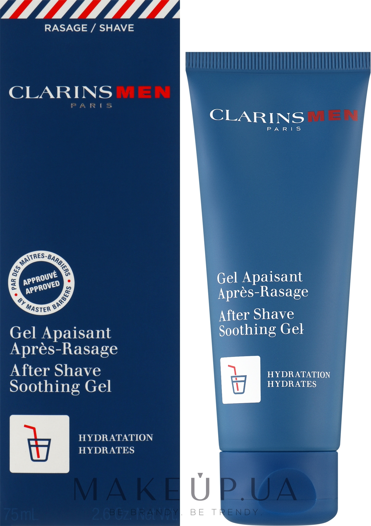 Успокаивающий гель после бритья - Clarins Men After Shave Soothing Gel — фото 75ml