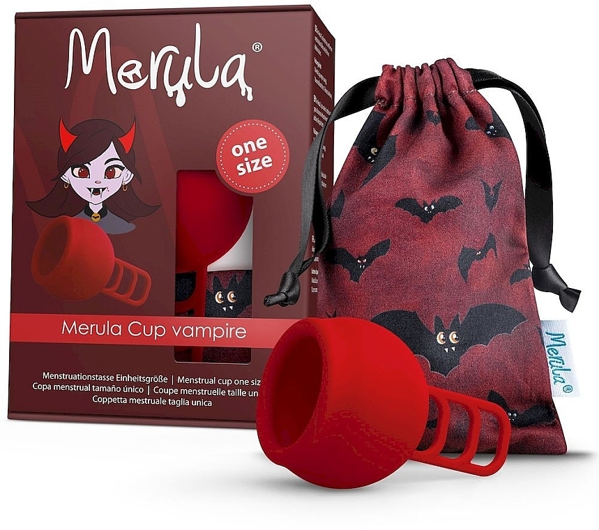 Універсальна менструальна чаша one size - Merula Cup Vampire — фото N1