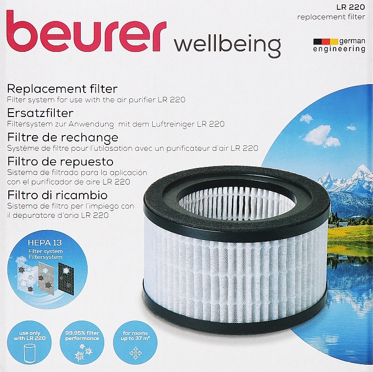 Фільтр для очищувача повітря LR 220 - Beurer Replacement Filter — фото N1