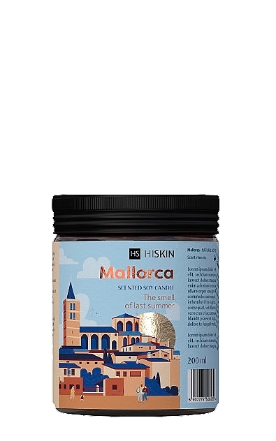 Ароматическая свеча "Майорка" - HiSkin Mallorca Scented Soy Candle  — фото N1