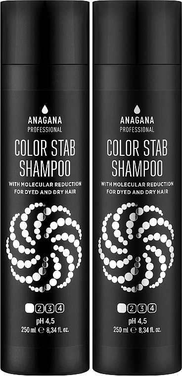 Набір "Стабілізатор кольорів" для фарбованого волосся - Anagana Professional Duos (shmp/250ml + cond/250ml) — фото N2
