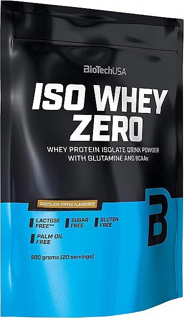 Протеїн "Шоколад тофі" - BiotechUSA ISO Whey Zero Lactose Free Chocolate Toffee Protein — фото N1