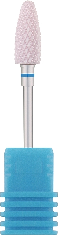 Фреза керамическая "Кукуруза" розовая, 610362, синяя насечка - Nail Drill