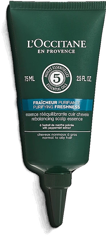 Эссенция для волос - L'Occitane Aromachologie Purifying Freshness Rebalancing Scalp Essence — фото N1