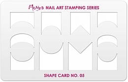 Парфумерія, косметика Трафарет для стемпінгу № 5 - Moyra Shape Card