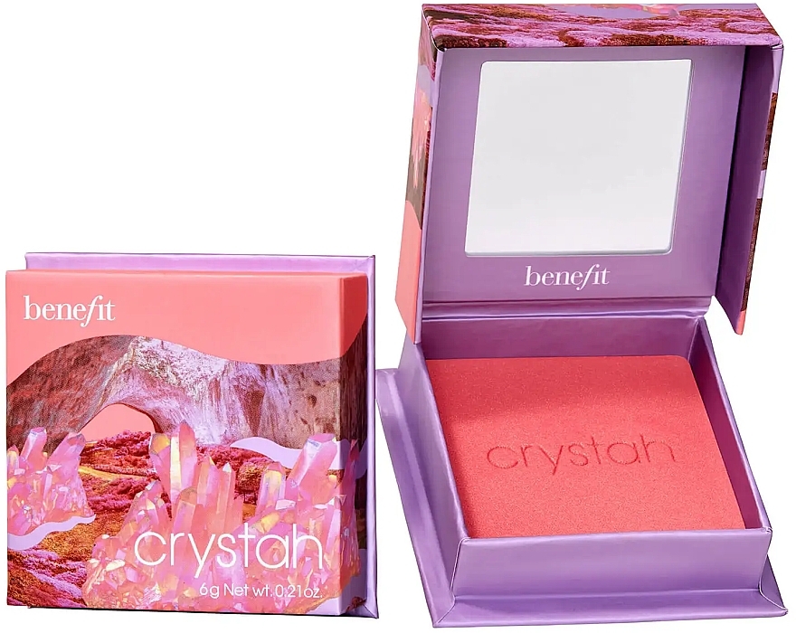 Румяна для лица - Benefit Crystah Strawberry Pink Blush — фото N1