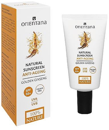 Сонцезахисний крем для обличя, без пігменту - Orientana Face Cream SPF 50 — фото N1