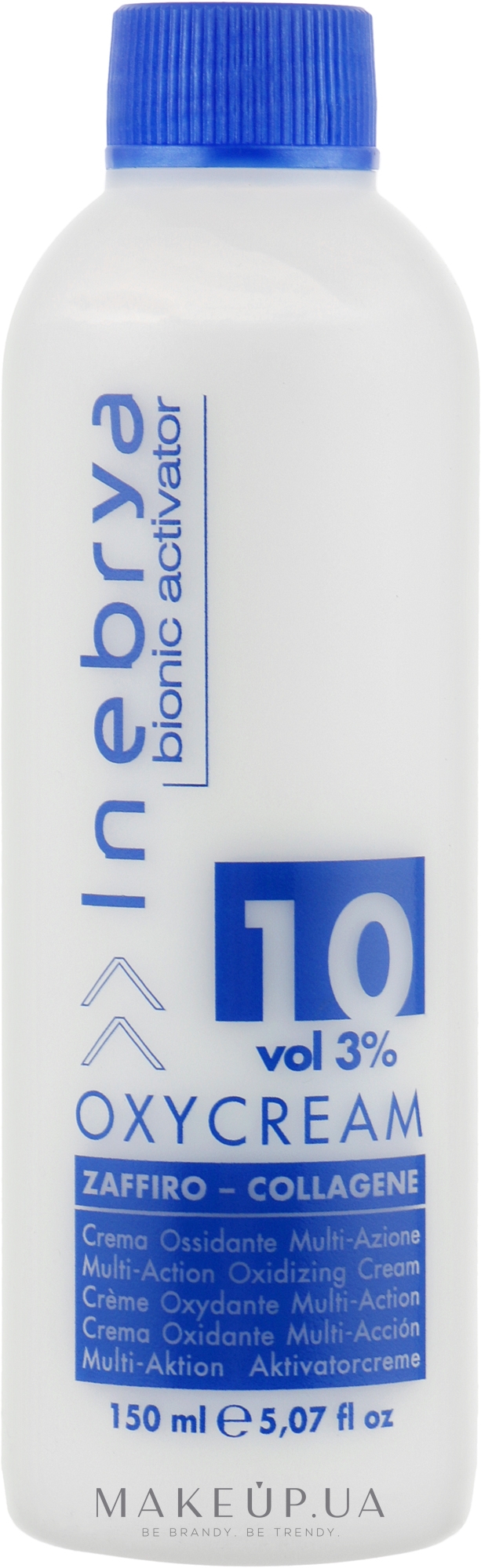 Окси-крем "Сапфир-коллаген" 10, 3% - Inebrya Bionic Activator Oxycream 10 Vol 3% — фото 150ml