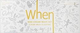 Парфумерія, косметика Набір для догляду за обличчям - When Mini Cream Masks Trio Set Holiday Limited Edition (mask/3x30ml)