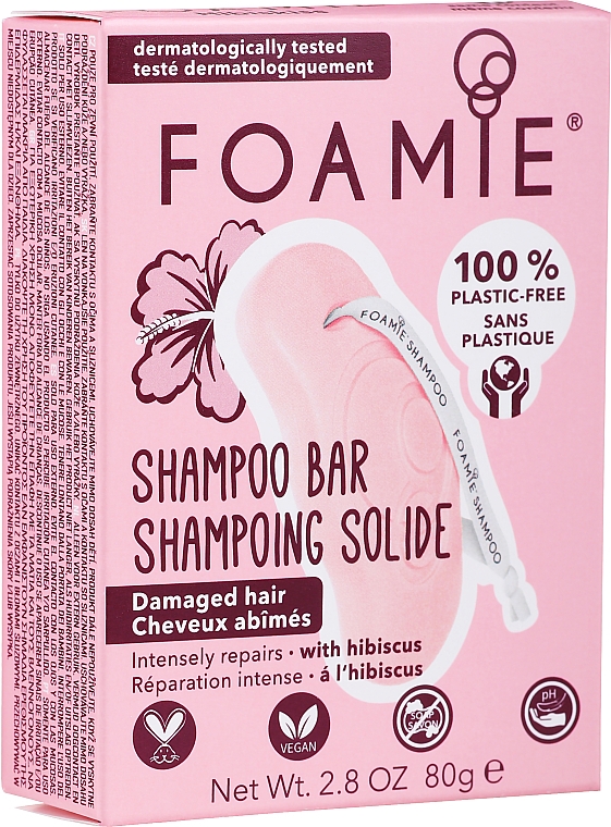 Твердый шампунь для волос - Foamie Hibiskiss Shampoo — фото N2
