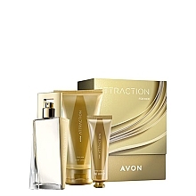 Духи, Парфюмерия, косметика УЦЕНКА Avon Attraction - Набор (edp/50ml + b/lot/150ml+h/cr/30ml) *