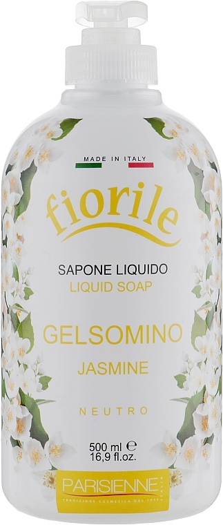 УЦЕНКА Жидкое мыло "Жасмин" - Parisienne Italia Fiorile Jasmine Liquid Soap * — фото N1