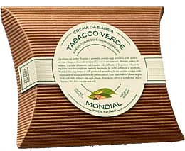 Крем для гоління "Tabacco Verde" - Mondial Shaving Cream Wooden Bowl (Refill) — фото N1