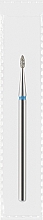 Парфумерія, косметика Фреза алмазна синя «Оливка гостра», діаметр 1,4 мм, довжина 4 мм - Divia DF007-14-B
