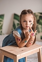 Набір дитячих тимчасових тату "Принцеса Селестія", з блискітками - Ne Tattoo — фото N3