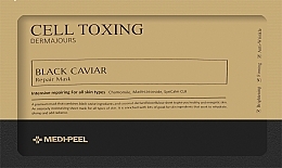 УЦІНКА Відновлювальна тканинна маска для обличчя з екстрактом чорної ікри - Medi-Peel Cell Toxing Black Caviar Dermajours Repair Mask * — фото N1