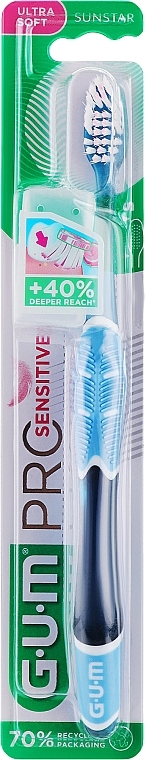 Зубна щітка, синя - Sunstar Gum Pro Sensitive Toothbrush Ultra Soft — фото N1