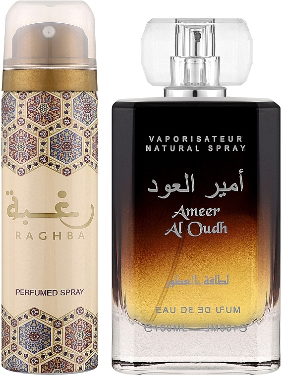 Lattafa Perfumes Ameer Al Oudh - Набір (edp/100ml + deo/spray/50ml) — фото N2