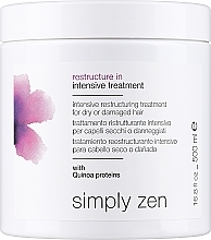 Парфумерія, косметика Маска для сухого волосся - Z. One Concept Simply Zen Restructure In Intensive Treatment