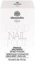 Лак для французского маникюра - Alessandro International Spa Pro White French Effect Polish  — фото N2