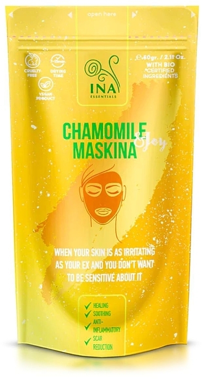 Глиняная маска для лица c ромашкой - Ina Essentials Chamomile Maskina — фото N1