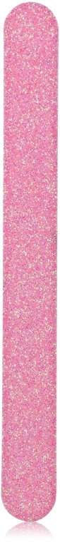 Пилка для натуральных ногтей с глиттером "Розовый блеск", 180 грит - Solomeya — фото N2