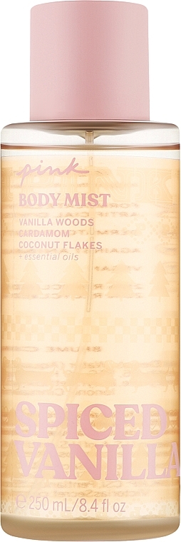Парфумований спрей для тіла - Victoria's Secret Pink Spiced Vanilla Body Mist — фото N1
