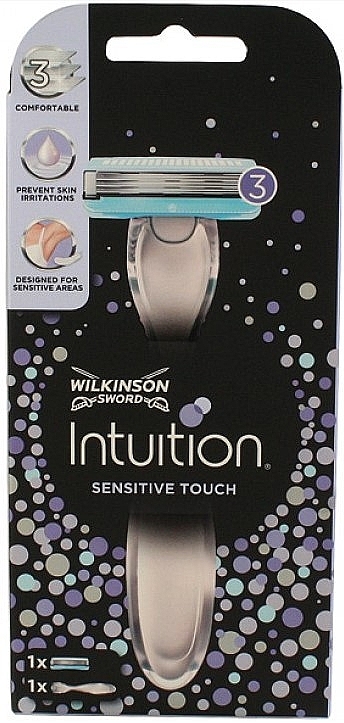 Станок для бритья с 1 сменной кассетой - Wilkinson Sword Intuition Sensitive Touch — фото N1