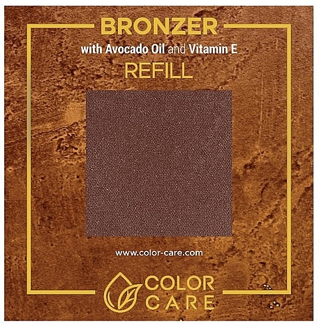 Матовий бронзер з олією авокадо та вітаміном Е - Color Care Bronzer Refill — фото N1