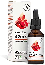 Дієтична добавка "Вітамін K2 MK7 90 mcg" - Aura Herbals Vitamin K2 MK7 90 mcg — фото N1