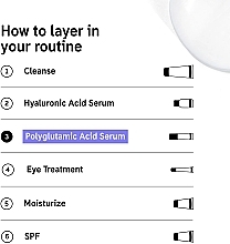 Сироватка з поліглутаміновою кислотою - The Inkey List Polyglutamic Acid Serum — фото N4