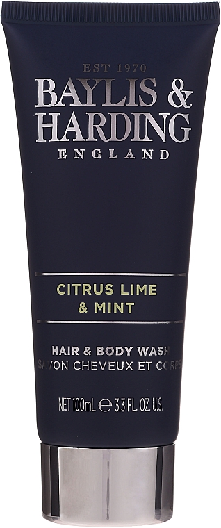 Набор - Baylis & Harding Men's Citrus Lime & Mint Bag(hair/body/wash/100ml + face/wash/100ml + a/sh/balm/100ml + acc) — фото N5