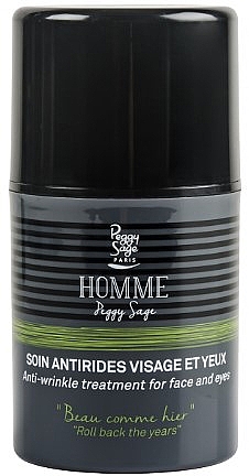 Крем від зморщок для обличчя та зони навколо очей - Peggy Sage Homme Anti-Wrinkle Treatment For Face And Eyes — фото N1