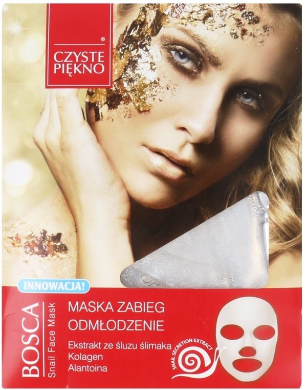Маска для лица с улиткой - Czyste Piekno Bosca Snail Face Mask — фото N1
