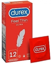 Парфумерія, косметика Презервативи, 12 шт. - Durex Feel Thin Ultra
