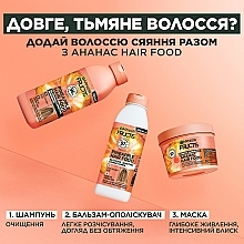 Маска для длинных тусклых волос "Ананас. Сияющая длина" - Garnier Fructis HairFood — фото N9