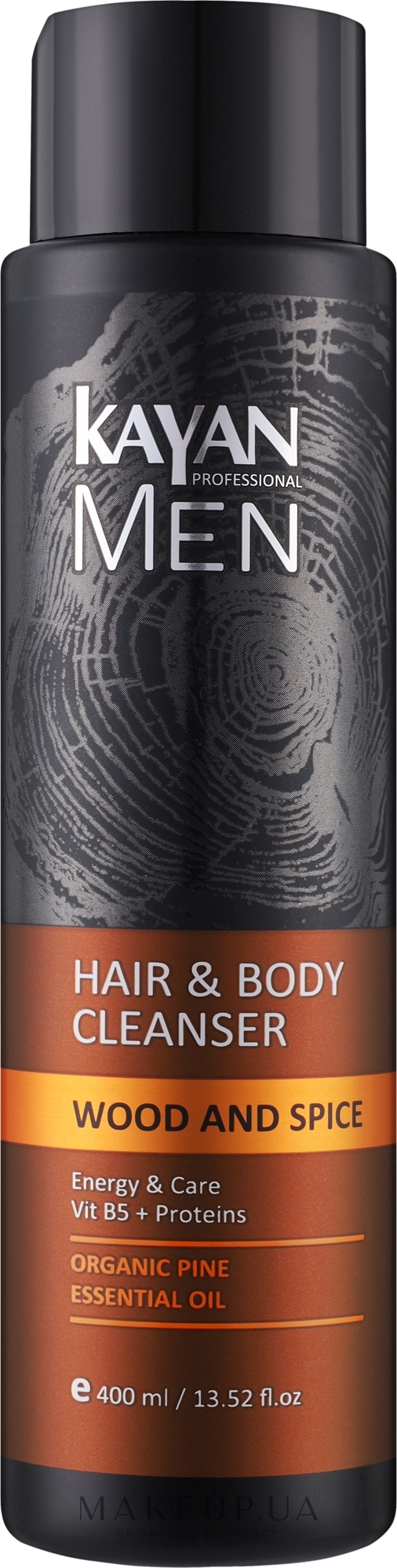 Гель для волосся та тіла, очищаючий - Kayan Professional Men Hair & Body Cleanser — фото 400ml