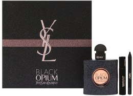 Духи, Парфюмерия, косметика Yves Saint Laurent Black Opium - Набор (edp/50ml + mascara/2ml + eye pencil/8g)