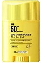 Духи, Парфюмерия, косметика Солнцезащитный стик - The Saem Eco Earth Power Clear Sun Stick SPF50