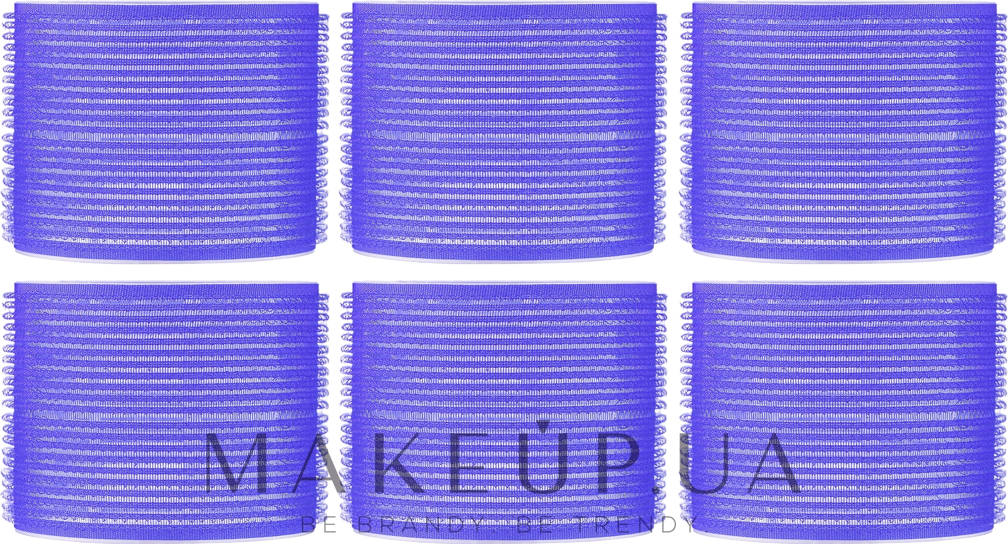 Комплект бигуди-липучки "Jumbo", 6 штук, 78 мм, лиловые - Comair — фото 6шт