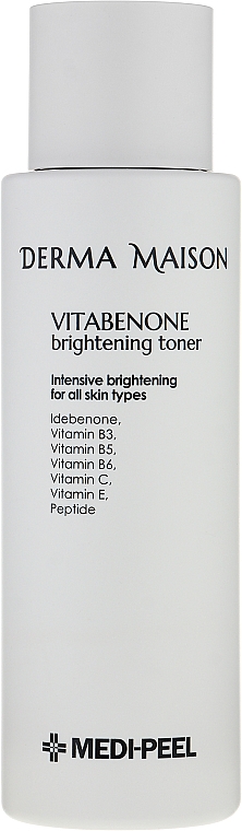 Витаминный тонер для выравнивания тона кожи лица - Medi Peel Derma Maison Vitabenone Brightening Toner — фото N1