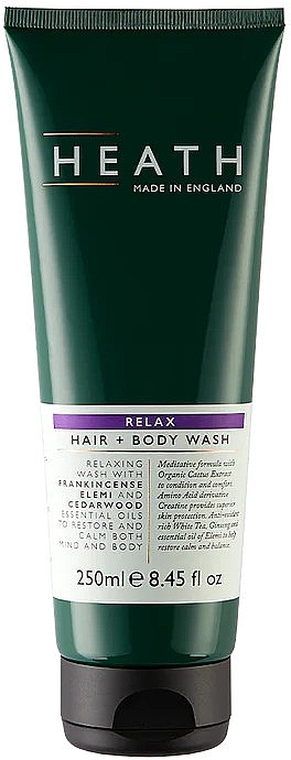 Розслаблювальний засіб для миття волосся та тіла - Heath Relax Hair + Body Wash — фото N1