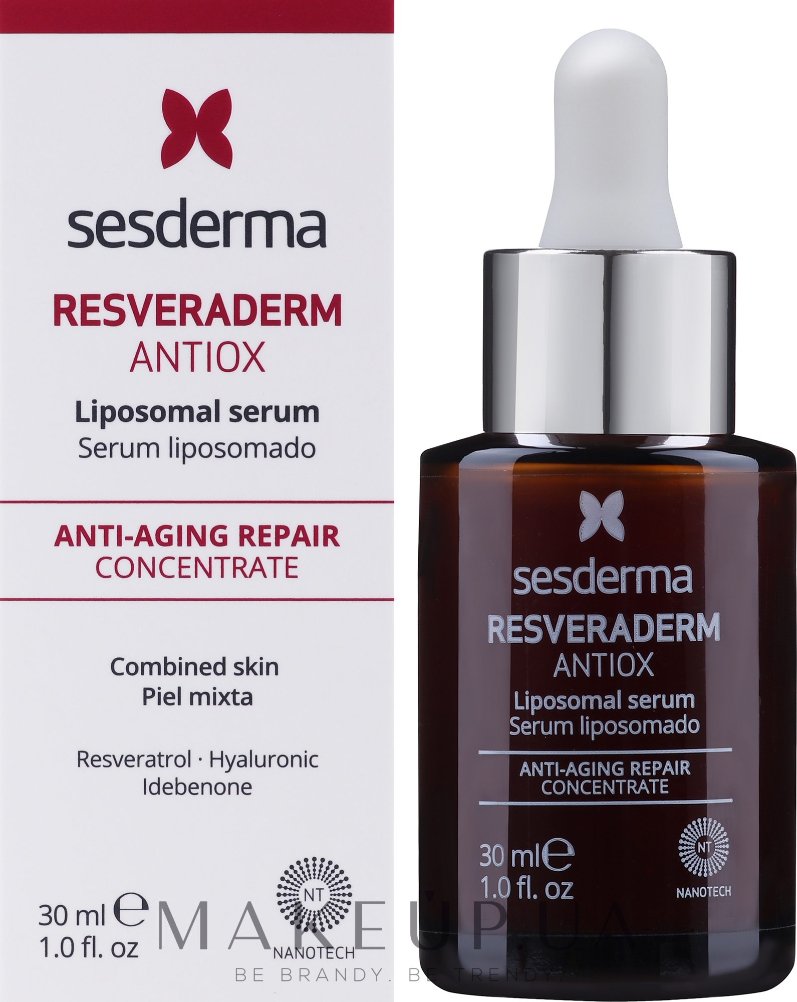 Антиоксидантная сыворотка - SesDerma Laboratories Resveraderm Antiox Serum — фото 30ml