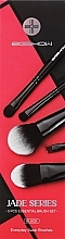 Парфумерія, косметика Набір пензлів для макіяжу, 5 шт. - Eigshow Jade Series Essential Brush Set Black