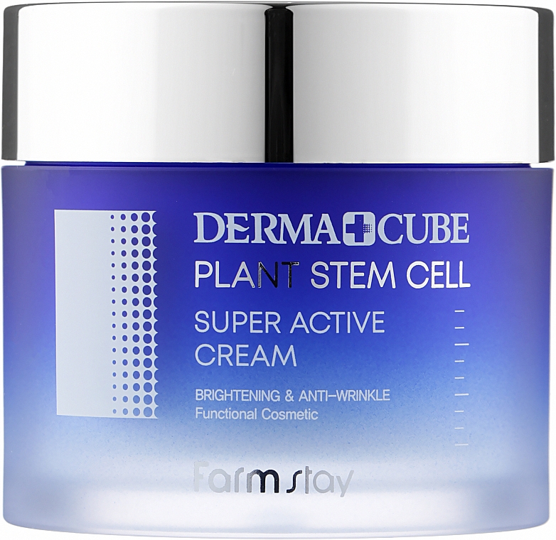 Антивозрастной крем со стволовыми клетками - FarmStay Derma Cube Plant Stem Cell Super Active Cream — фото N1