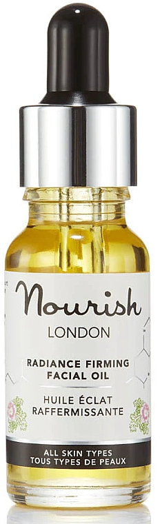 Зміцнювальна олія для обличчя "Сяйво" - Nourish London Firming Facial Oil — фото N1