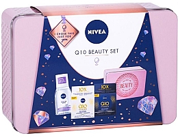 Духи, Парфюмерия, косметика Набор - NIVEA Q10 Beauty Set (micel/water/100ml + cream/50ml + cream/50ml)