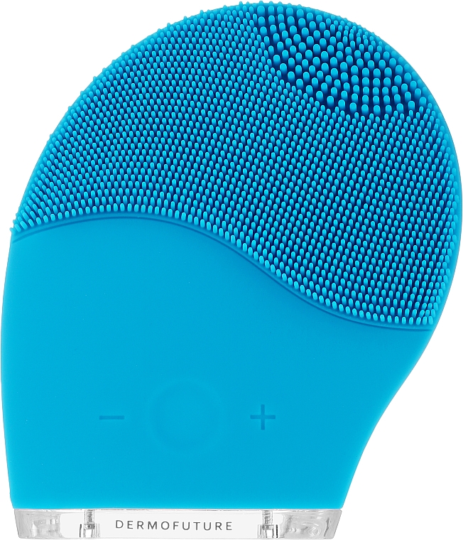 Звукова щітка для очищення обличчя, синя - DermoFuture Sonic Facial Cleansing Brush — фото N2
