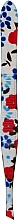 Духи, Парфюмерия, косметика Пинцет косметический профессиональный скошенный P-23, белый с синими цветами - Beauty LUXURY