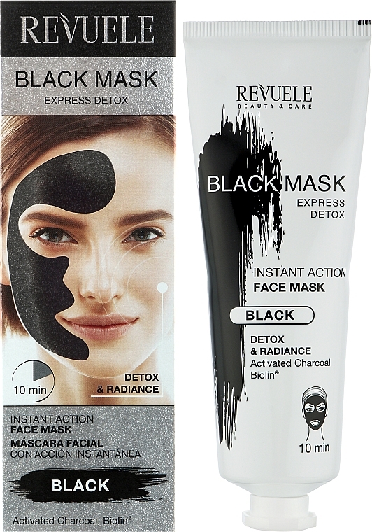 Моментальна експрес-маска для обличчя - Revuele Express Detox Black Mask — фото N2